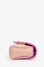 Gucci Purple/Yellow GG Marmont Canvas Leather Super Mini Crossbody Bag