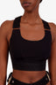 Louis Vuitton Black Criss Cross Bra Top Size 34