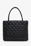 Pre-loved Chanel™ 2005-06 Black Quilted Caviar Medallion Tote Bag
