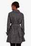 Prada Vintage 2011 Black/White Nylon Trench Coat Size 42