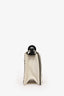 Christian Dior 2018 Cream/Black Leather Studded 'Diorama' Shoulder Bag