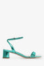 Miu Miu Green Patent Leather Block Heels Size 37