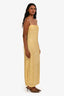Veronica Beard Yellow Beaded 'Petra' Midi Dress Size 2