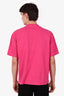 Balenciaga Pink Logo Cotton T-Shirt Size S Mens