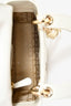 Christian Dior 2022 White Leather Cannage Mini Lady Dior with Chain