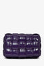 Bottega Veneta Dark Purple Shiny Leather Padded Cassette Crossbody Bag