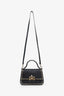 Valentino Black Leather Small Rockstud Top Handle Crossbody Bag