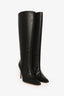 Maison Margiela MM6 Black Leather Knee High Boots Size 40