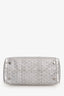 Goyard 2007 Silver Goyardine Croisiere 35 Boston Bag