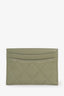 Pre-loved Chanel™ Green Caviar Leather Cardholder