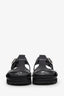 Jil Sander Black Leather Buckle Sandals Size 37