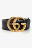 Gucci GG Leather Snake Buckle Belt GHW Size 85/34