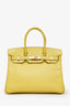 Hermès 2013 Soufre Yellow Epsom Leather Birkin 30 with GHW