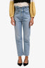 Agolde Light Blue Denim Lettuce Waist Band Jeans Size 25