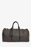 Moschino Brown Canvas Logo Duffle Bag