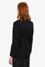 Prada 2023 Black Wool Belted Blazer Size 38
