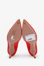 Prada Red Suede Cut-Out Pumps Size 36.5