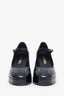 Pre-loved Chanel™ Black Lambskin Patent Cap Toe Mary Jane Heels Size 37