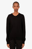 The Row Black Cashmere Crew Neck Sweater Size L