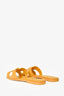 Hermès Yellow Leather 'Oran' Sandals Size 39
