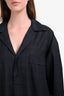 Maison Margiela Charcoal Grey Wool Long Sleeve Dress Size M