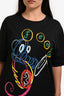 Fendi Black/Multicolour Logo Graphic Crew Neck T-Shirt Size L