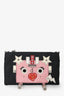 Prada Black Nylon Saffiano Robot Wallet On Chain