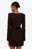 Saint Laurent Black Open Back Mini Dress Size 38