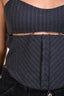 Bec + Bridge Grey Pinstripe Corset Top Size 10