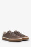Loro Piana Taupe Leather and Suede Sneakers Size 41 Mens