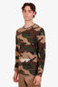 Chemise à manches longues Off-White à motif camouflage avec logo, taille M pour homme