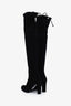 Stuart Weitzman Black Suede Knee High Boots Size 6