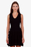 M Missoni Black Chevron Knit Sleeveless Dress Size 40