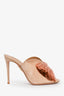 Aquazzura Pink Suede Tassel Ribbon Size 37.5