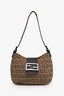 Fendi Beige Zucchino Canvas Shoulder Bag
