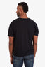 Saint Laurent Black Cotton Logo T-Shirt Size M Mens