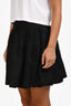 Christian Dior Black Lace Pleated Mini Skirt Size 4