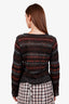 Dries Van Noten Metallic Knit V-Neck Sweater Size Small