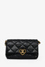 Pre-loved Chanel™ 2023 Black Lambskin Leather Coco Love Flap Crossbody Bag