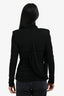 Aexae Black Ruched Turtleneck Mini Dress Size S