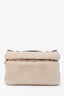 Loro Piana Off-White/Brown Cashfur Leather Extra-Pocket L19 Mini Pouch
