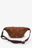 Gucci x North Face Brown Nylon Equestrian Print Belt Bag