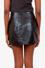 Saint Laurent Black Leather Mini Skirt Size 38