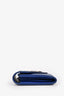 Saint Laurent 2018 Blue Grained Leather Long Wallet