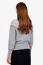 Thom Browne Blue Fair Isle Cashmere Mohair Crewneck Sweater Size 48
