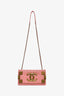 Pre-loved Chanel™ 2015-2015 Pink Lambskin Studded EW Boy Bag