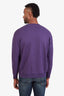 Acne Studios Purple Cotton Logo Crewneck Size XXS Mens