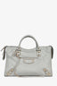 Balenciaga 2015 Grey Leather Classic Metallic Edge City Bag