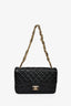 Pre-loved Chanel™ 2015 Black Lambskin Westminster Pearl CC Flap Shoulder Bag