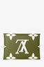 Louis Vuitton 2019 Khaki Green Giant Monogram Kirigami Pochette GM